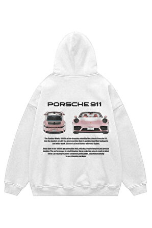 Unisex Porsche 911 Sweatshirt Kapşonlu Hoodie