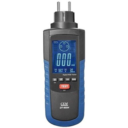 CEM DT-9054 Kaçak Akım Röle (RCD) Test Cihazı