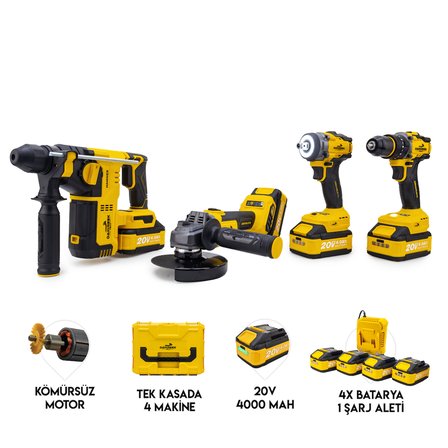 Akülü 4'lü Set DT01S4