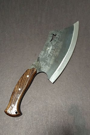 ÖzProx Abdullah Çalhan İmzalı Yekpare Dövme Çelik Satır (32 cm)