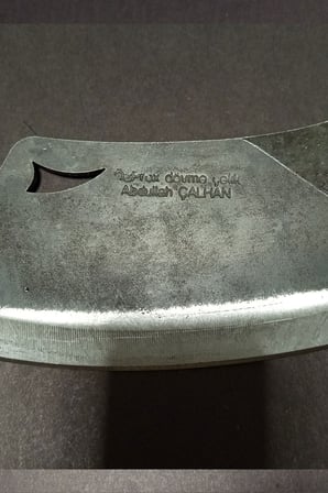 ÖzProx Abdullah Çalhan İmzalı Yekpare Dövme Çelik Satır (32 cm)