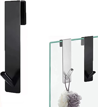 Microcase Sağlam Pleksi Malzemeden Şık Banyo Duşakabin Mutfak VB Alanlar İçin Askılık 1 Adet - GÜMÜŞ AL4991