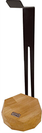 Industrial Living Ahşap & Metal Kulaklık Standı - Masaüstü Kulakl