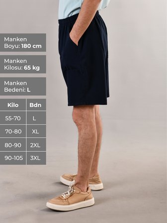%100 Pamuk Keten Dokulu Beli Lastikli ve Bağcıklı Erkek Rahat Kalıp Bol Kesim Günlük Ev Dış Spor Giyim Büyük Beden Şort