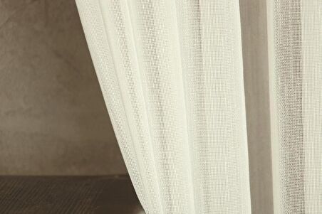 Massarelli Fantezi Dekoratif Tül Ekru  Pilesiz 350x260