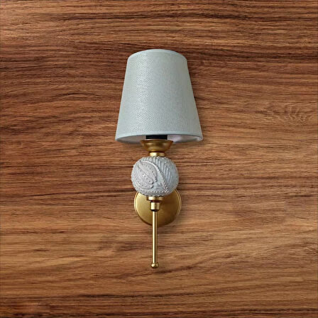 TEKLİ PERGE APLİK GOLD BOYALI KREM RENGİ ŞAPKALI