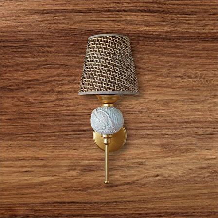 TEKLİ PERGE APLİK KREM RENGİ ÇİNİLİ RATTAN KAHVERENGİ ŞAPKALI