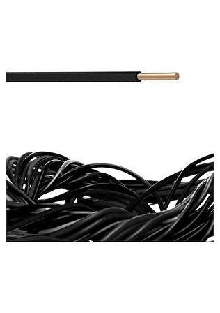 Altın Kablo 1.5'luk Nya Tek Damar Kablo Siyah 15MT