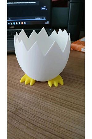 Just3dprintings Civciv Ayaklı Yumurta Kabuğu Kap Seti 3'lü