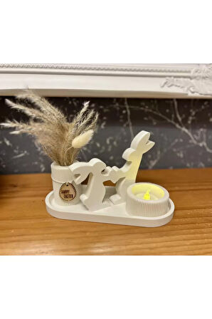 Just3dprintings Tavşan Figürlü Dekoratif Set
