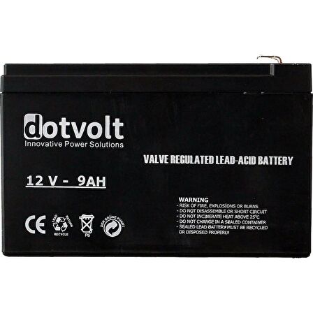 DOTVOLT 12V 9 AH UPS AKÜ