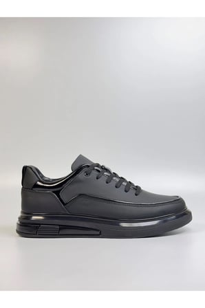 Erkek Hakiki Deri Sneaker Rugan Detaylı Ortopedik Taban Casual Ayakkabı