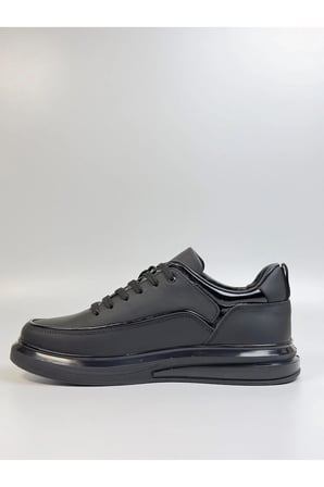 Erkek Hakiki Deri Sneaker Rugan Detaylı Ortopedik Taban Casual Ayakkabı