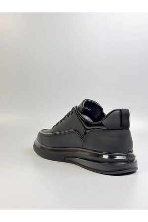 Erkek Hakiki Deri Sneaker Rugan Detaylı Ortopedik Taban Casual Ayakkabı