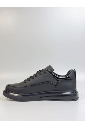 Erkek Hakiki Deri Sneaker Rugan Detaylı Ortopedik Taban Casual Ayakkabı