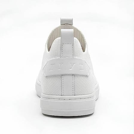 4224 Erkek Slip-On - Full Triko Örgü Termo Taban Sneaker Beyaz