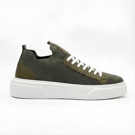 1111-1 Erkek Full Triko Neolit Taban Sneaker Haki