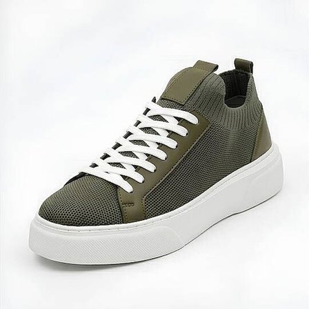 1111-1 Erkek Full Triko Neolit Taban Sneaker Haki
