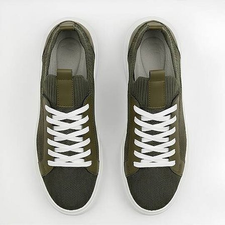 1111-1 Erkek Full Triko Neolit Taban Sneaker Haki