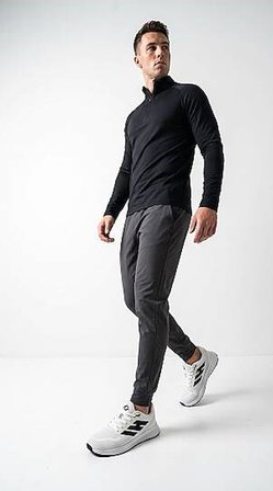 053 Erkek Beyaz-Siyah Triko Sneaker - Ultra Hafif Nefes Alabilir Günlük Spor Ayakkabı