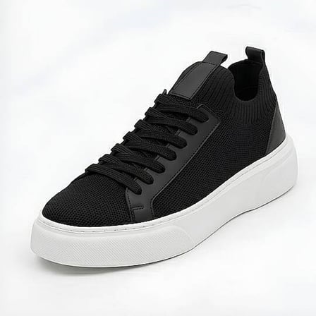 1111-1 Erkek Full Triko Neolit Taban Sneaker Siyah