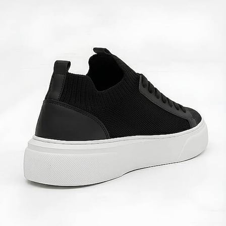 1111-1 Erkek Full Triko Neolit Taban Sneaker Siyah