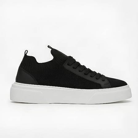 1111-1 Erkek Full Triko Neolit Taban Sneaker Siyah