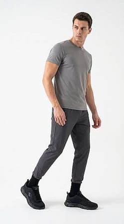063 Erkek Siyah Triko Sneaker - Ortopedik Tabanlı Hafif Yürüyüş ve Günlük Spor Ayakkabı