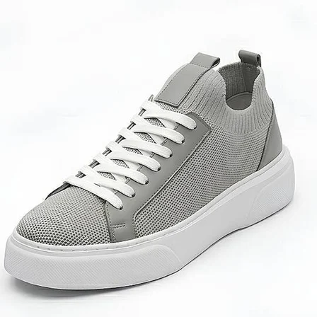 1111-1 Erkek Full Triko Neolit Taban Sneaker Gri