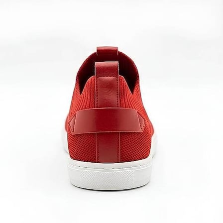 4224 Erkek Slip-On - Full Triko Örgü Termo Taban Sneaker Kırmızı