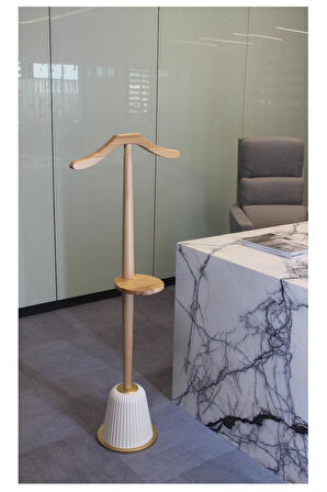 Mantova Dilsiz Uşak Krem Gold - Dilsiz Uşak Krem Gold - Askılık - Portmanto