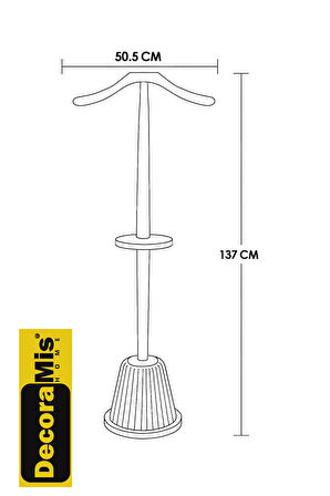 Mantova Dilsiz Uşak Krem Gold - Dilsiz Uşak Krem Gold - Askılık - Portmanto