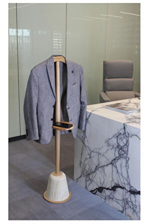 Mantova Dilsiz Uşak Mermer - Ceviz - Dilsiz Uşak Mermer Ceviz - Askılık - Portmanto