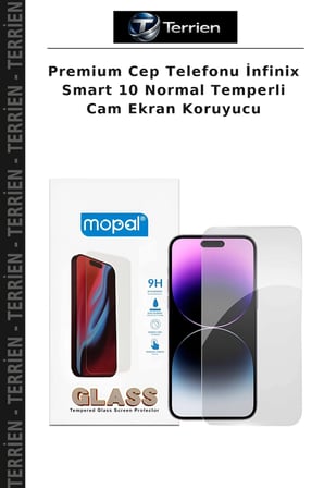 Premium Cep Telefonu İnfinix Smart 10 Normal Temperli Cam Ekran Koruyucu