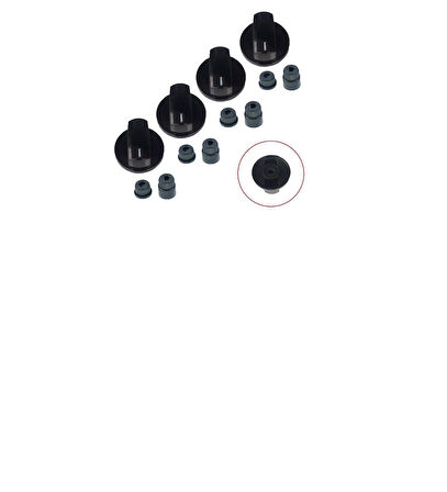 Naturel Düğme 4 lü Takımı Ankastre Set Üstü Ocak Düğmesi