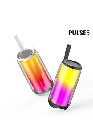 PLUSE5 Taşınabilir Rgb Ledli Bluetooth Hoparlör Siyah