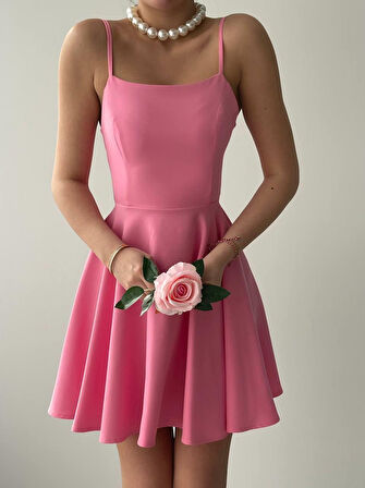 Pole İp Askılı Elbise