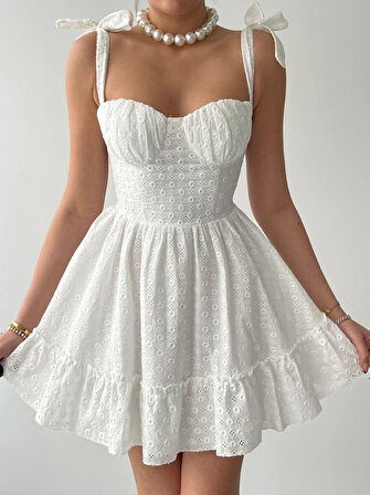 Monika Omuz Bağlamalı Elbise