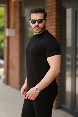 Erkek Oysho Kumaş Basic Kısa Kollu Tişört