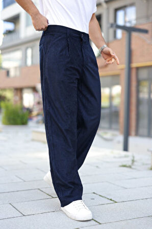 Erkek Kadife Baggy Pantolon