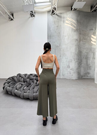 230 Gr Poly Viscose Full Lycra Metal Toka Aksesuarli Pantolon