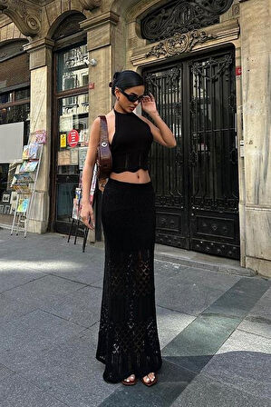 Adela Kroşe Etek Takım 9504-01