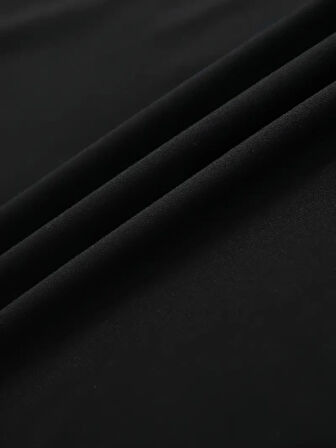 Baskılı Oversize Bisiklet Yaka T-shirt - Siyah