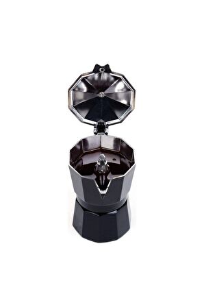 Durnes Moka Pot 3 Cup Siyah 150 Ml