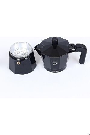 Durnes Moka Pot 3 Cup Siyah 150 Ml