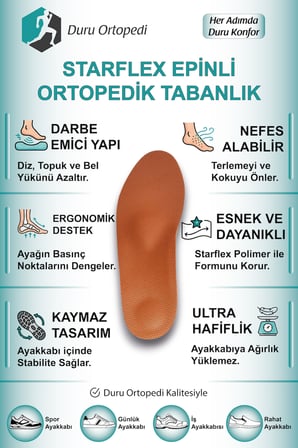 Starflex Ortopedik Tabanlık Epinli (1 Çift)