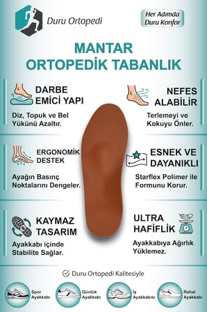 Ortopedik Mantar Tabanlık (1 Çift)
