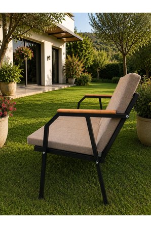 DURU İKİLİ,SİYAH İSKELET,KUMAŞ RENGİ 03 CAPPUCCİNO