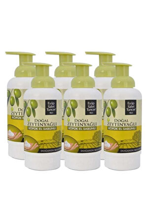 Eyüp Sabri Tuncer Köpük Sabun 500 ml Zeytinyağlı x 6 Adet