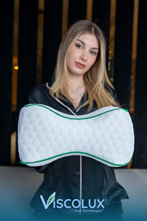 Bacak Arası Ortopedik Yastık - Diz Bacak Arası Visco Yastık Bacak Destek Minderi Pembe 25x19x14